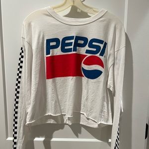 Mid cropped Long sleeve Pepsi shirt